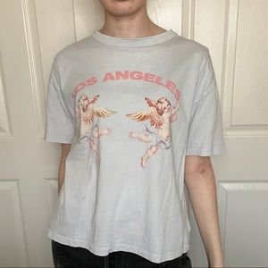 Zara Los Angeles Angel Baby Cupid T-shirt Graphic